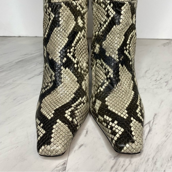 New! Good American The Statement Snakeskin Tall Boot 6 1/2 - Picture 9 of 13